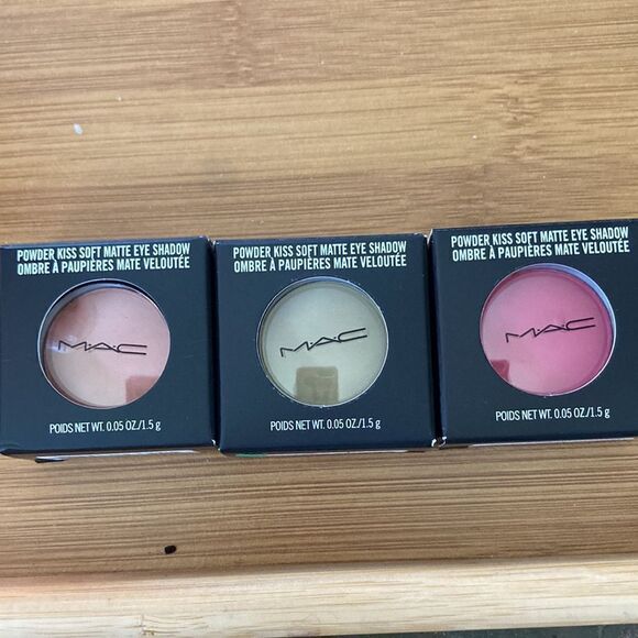 Mac Powder Soft Matte Eyeshadow-My Tweedy, Per-Suede Me & Fall In Love - Picture 6 of 6